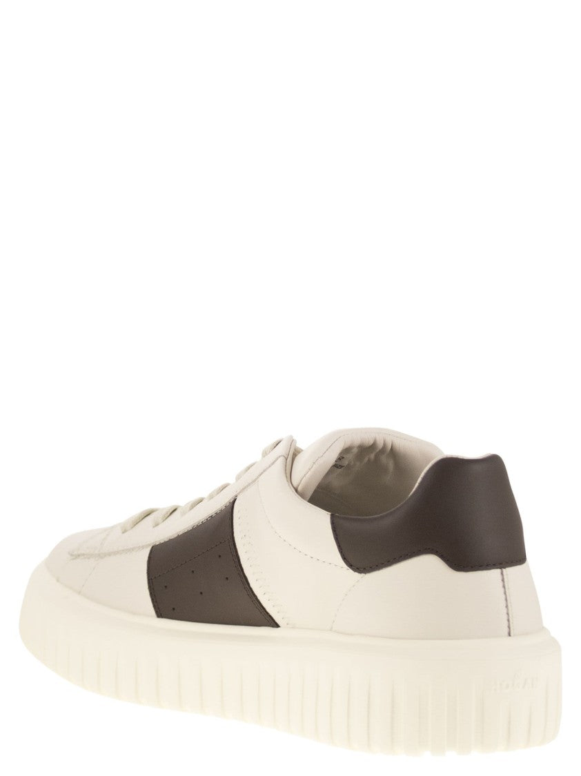 Hogan H-Stripes Leather Trainers