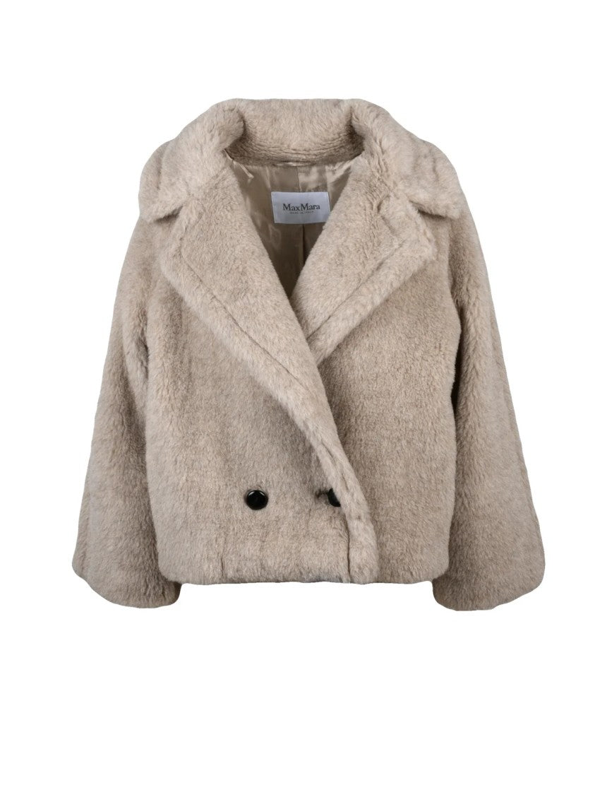 Max Mara Double-Breasted Alpaca-Cashmere Blend Coat With Lined Interior