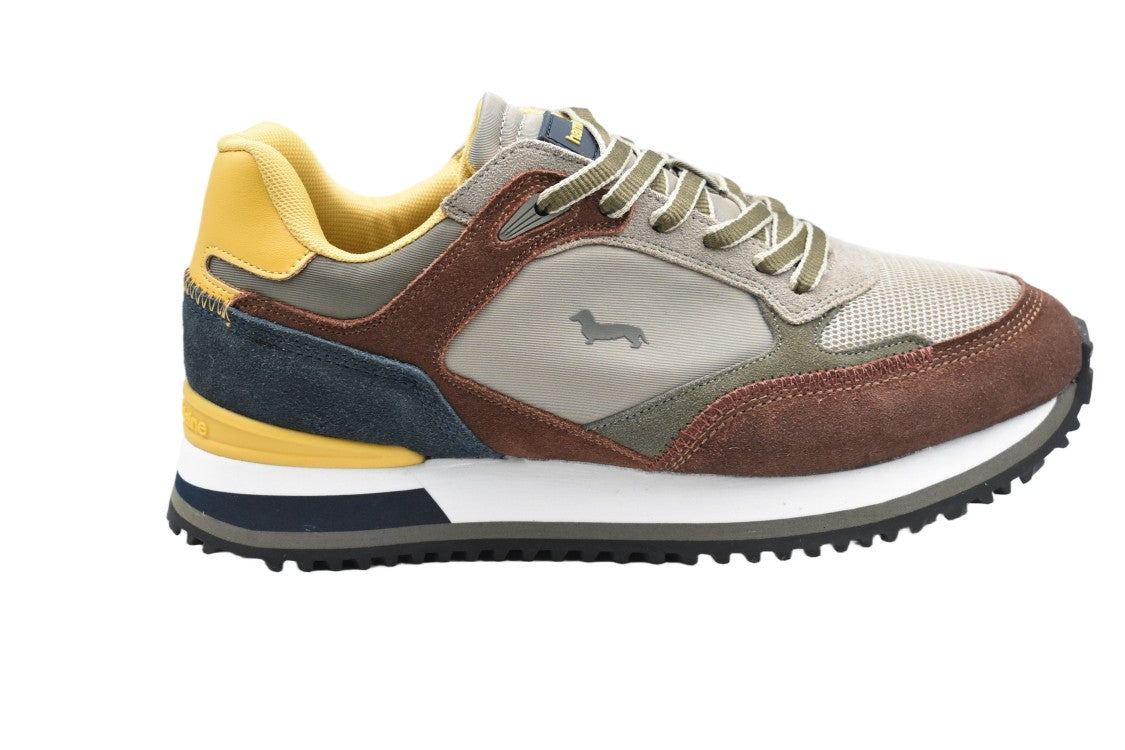 Harmont & Blaine Low-Top Sneakers With Suede And Mesh Accents