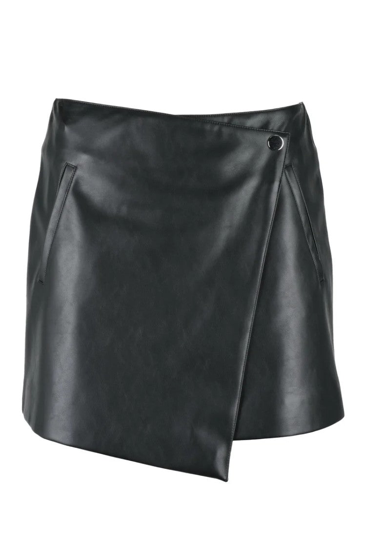 Erika Cavallini Mini Wrap Skirt - Black