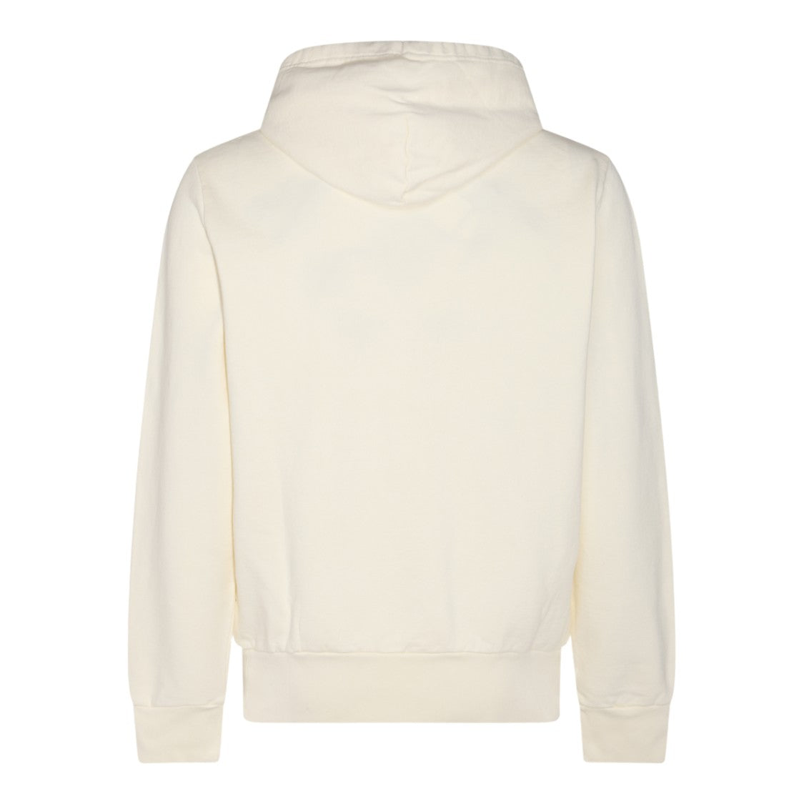 Polo Ralph Lauren Minimalist Light Cream Hoodie Sweater With Subtle Logo