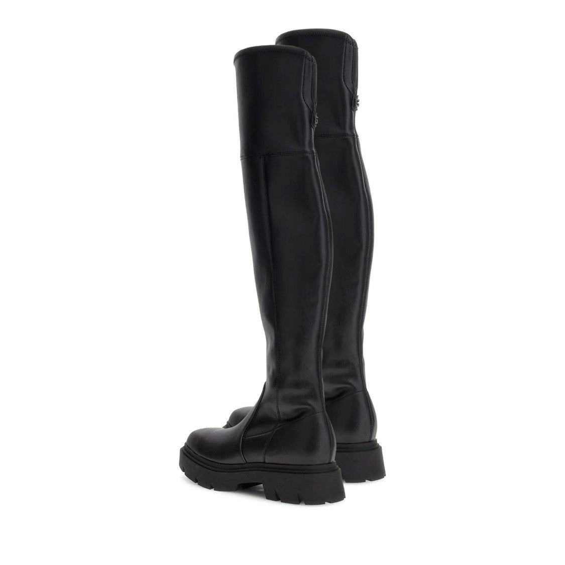 Guess Black Rassa Dress High-Shaft Chunky Sole Ankle Boots