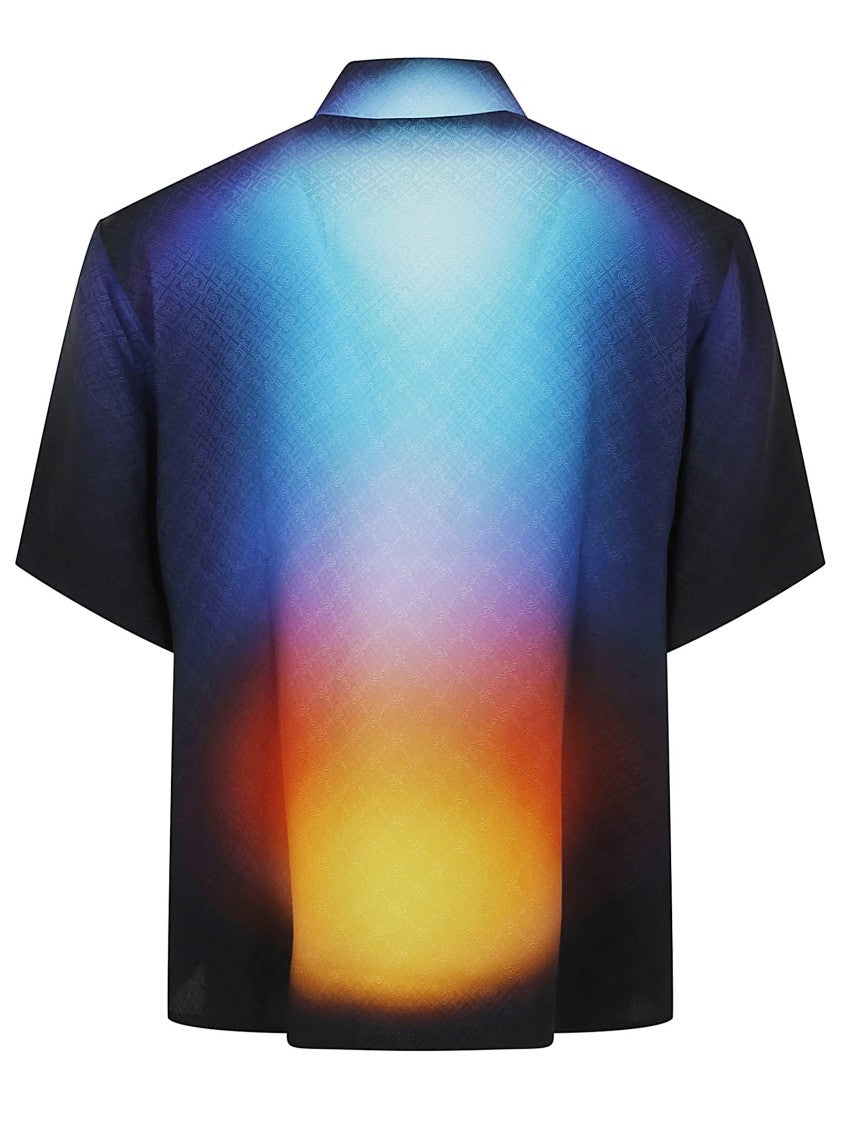 Casablanca Multicolour Silk Shirt With Classic Collar