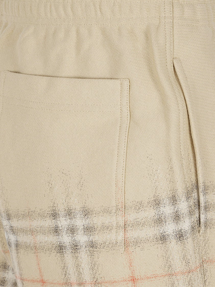 Burberry Comfort-Fit Trousers With Gradient Check Design