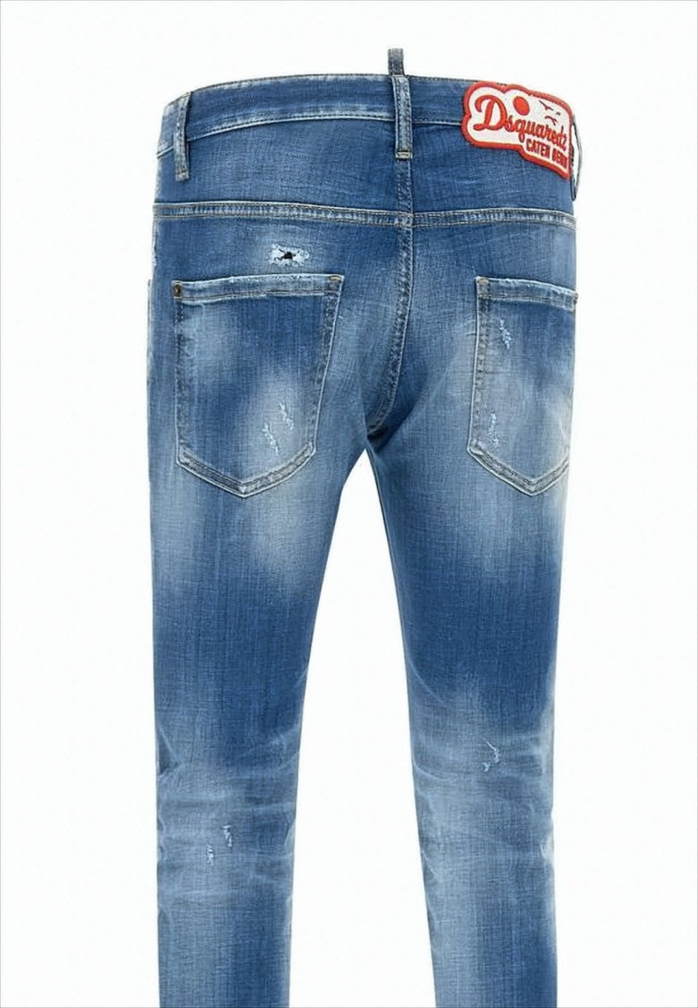 Dsquared2 Slim-Fit Distressed Denim Pants