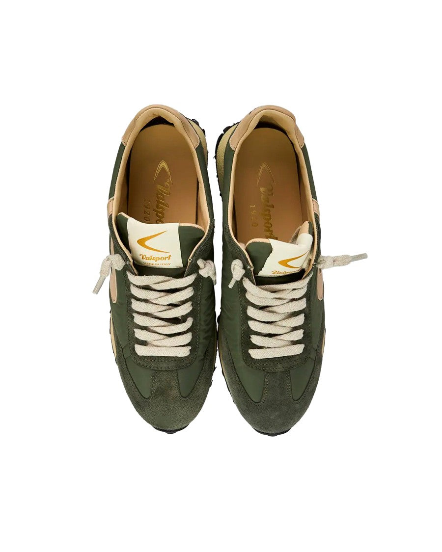 Valsport Vantage Jungle Low-Top Nylon Suede Sneakers