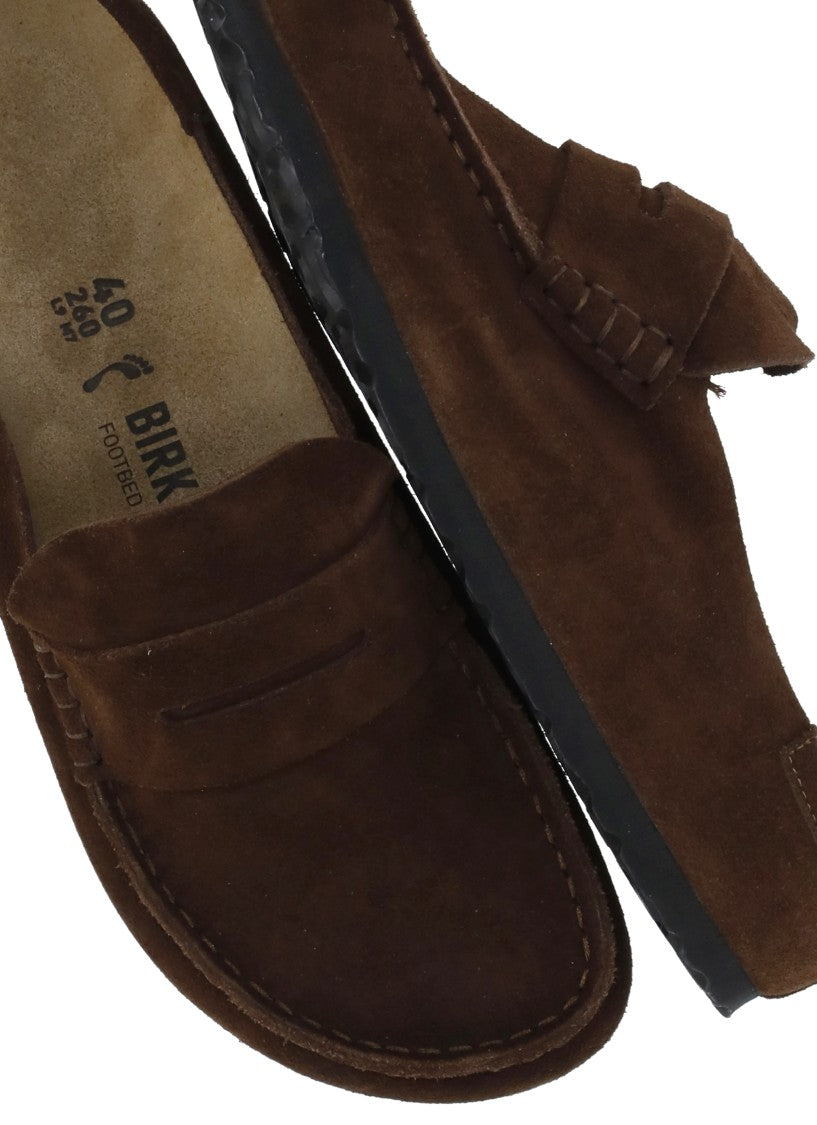 Birkenstock Brown Naples Wrapped Suede Sandals