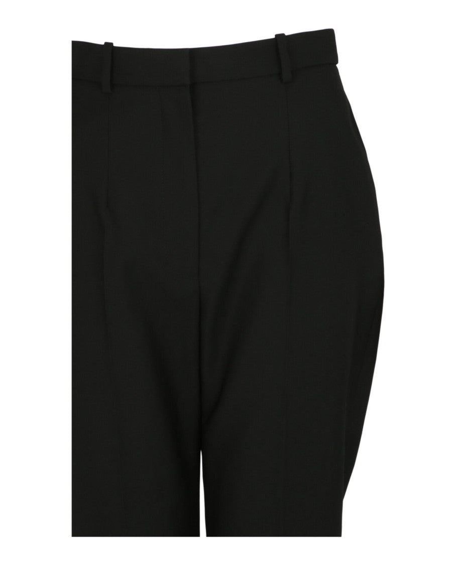 Alexander Mcqueen Tapered High-Waist Wool Trousers With Structured Silhouette