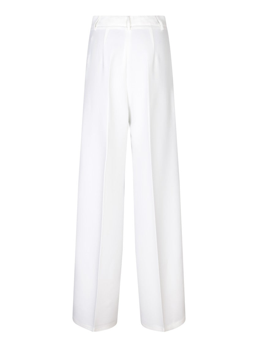 Blanca Vita White Tailored Fit Trousers