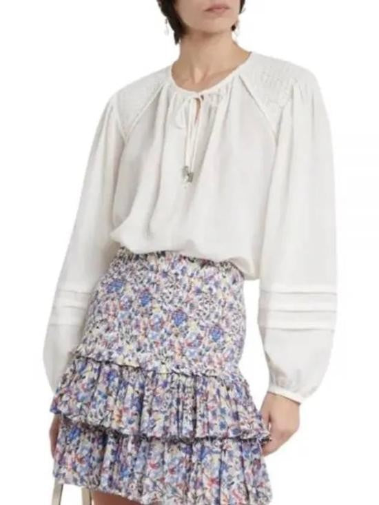 Isabel Marant Lightweight White Blouse With Voluminous Sleeves