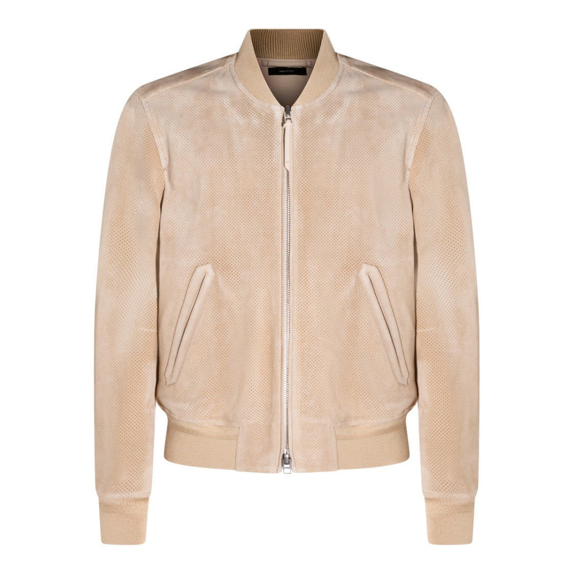 Tom Ford Perforated Suede Bomber Jacket