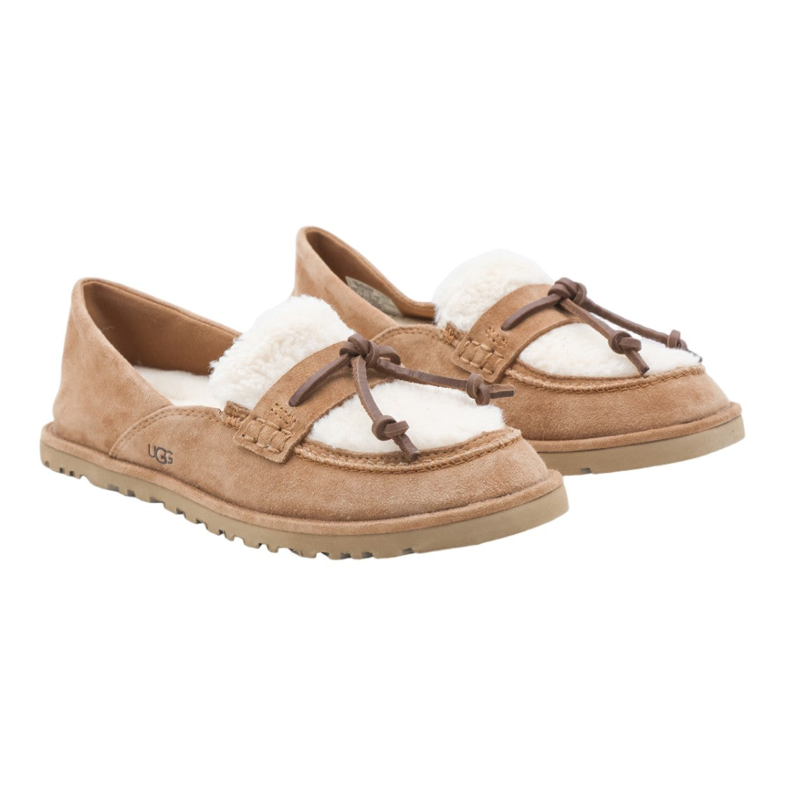 Ugg Soft Suede Plush Shearling Flats