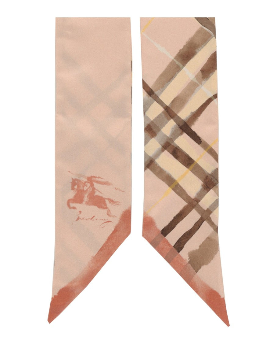 Burberry Watercolor Check Silk Scarf