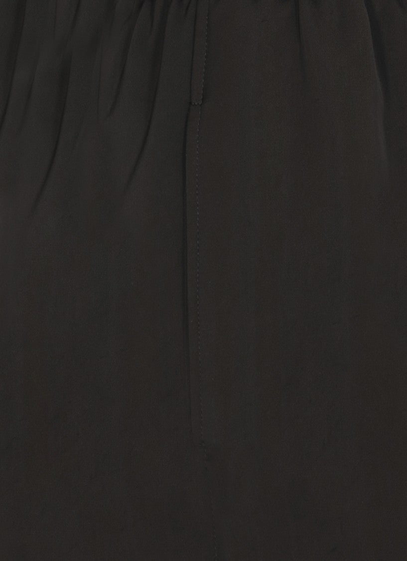 Fabiana Filippi Relaxed Wide-Leg Viscose Trousers With Elastic Waistband