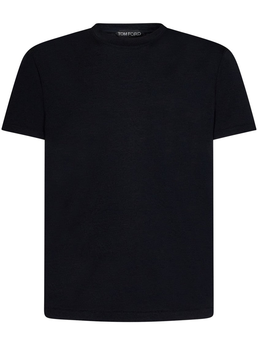 Tom Ford Cotton-Lyocell Blend T-Shirt With Classic Crew Neck