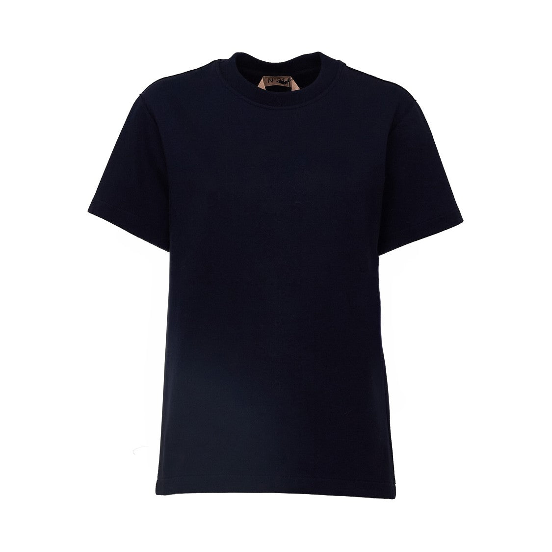 N°21 Oversized Black Heavy Cotton Jersey T-Shirt