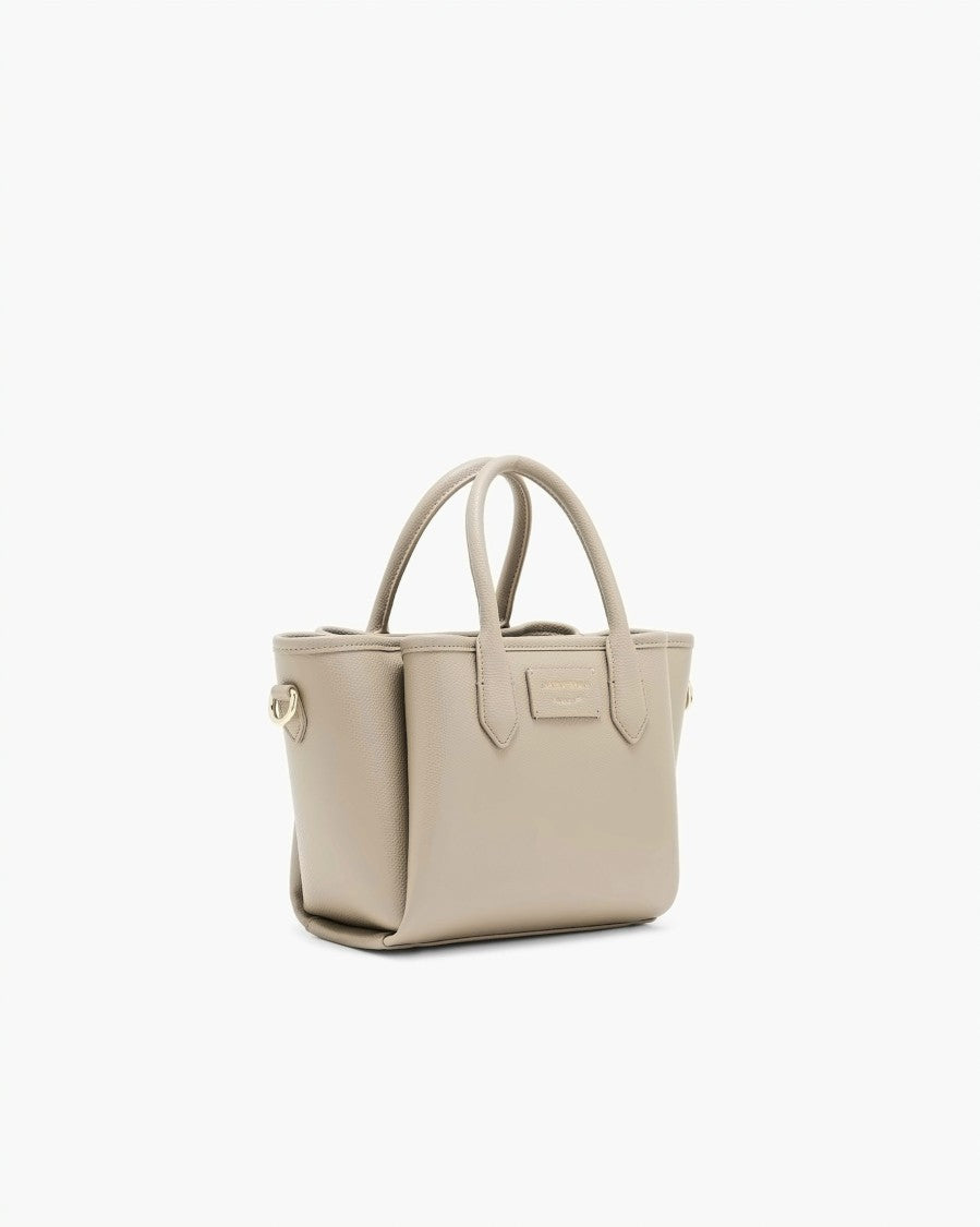 Emporio Armani Panelled Finish Detachable Strap Small Shopper