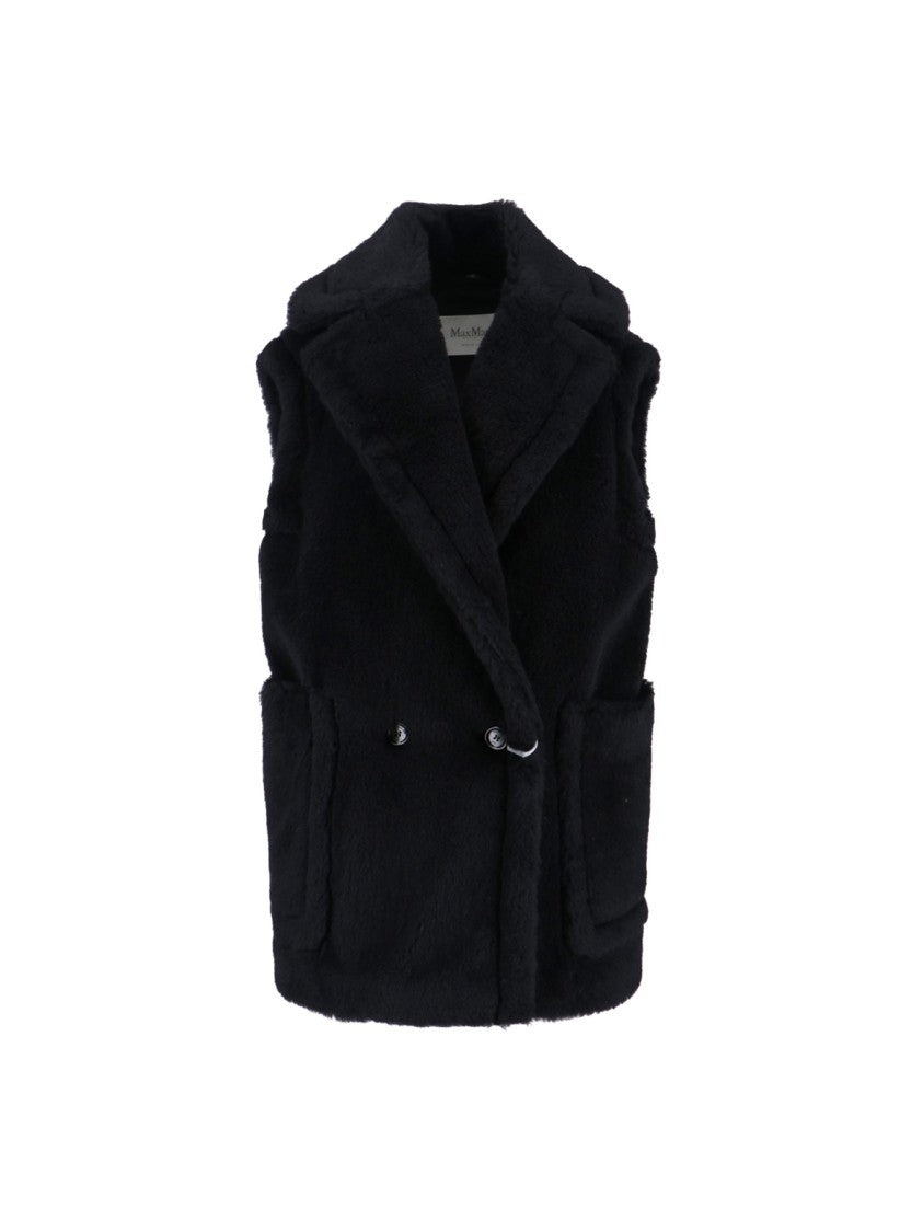 Max Mara Teddy Gilet – Black