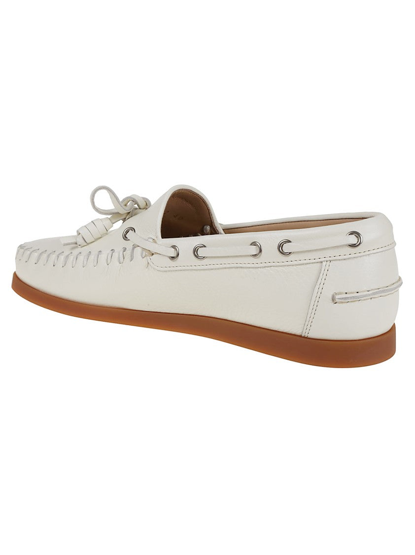 Valentino Garavani Buffalo Leather Boat Shoe