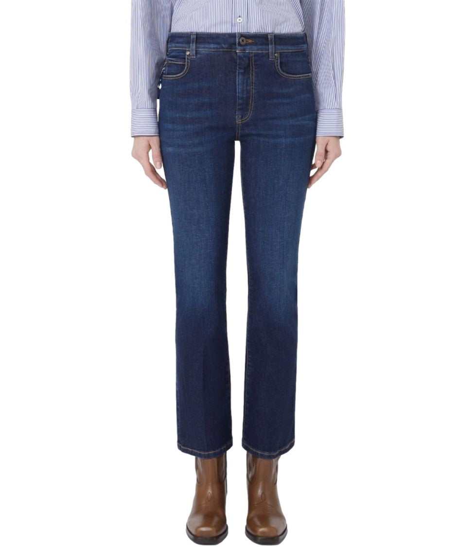 Max Mara Rapallo Straight-Leg Jeans In Deep Blue Wash