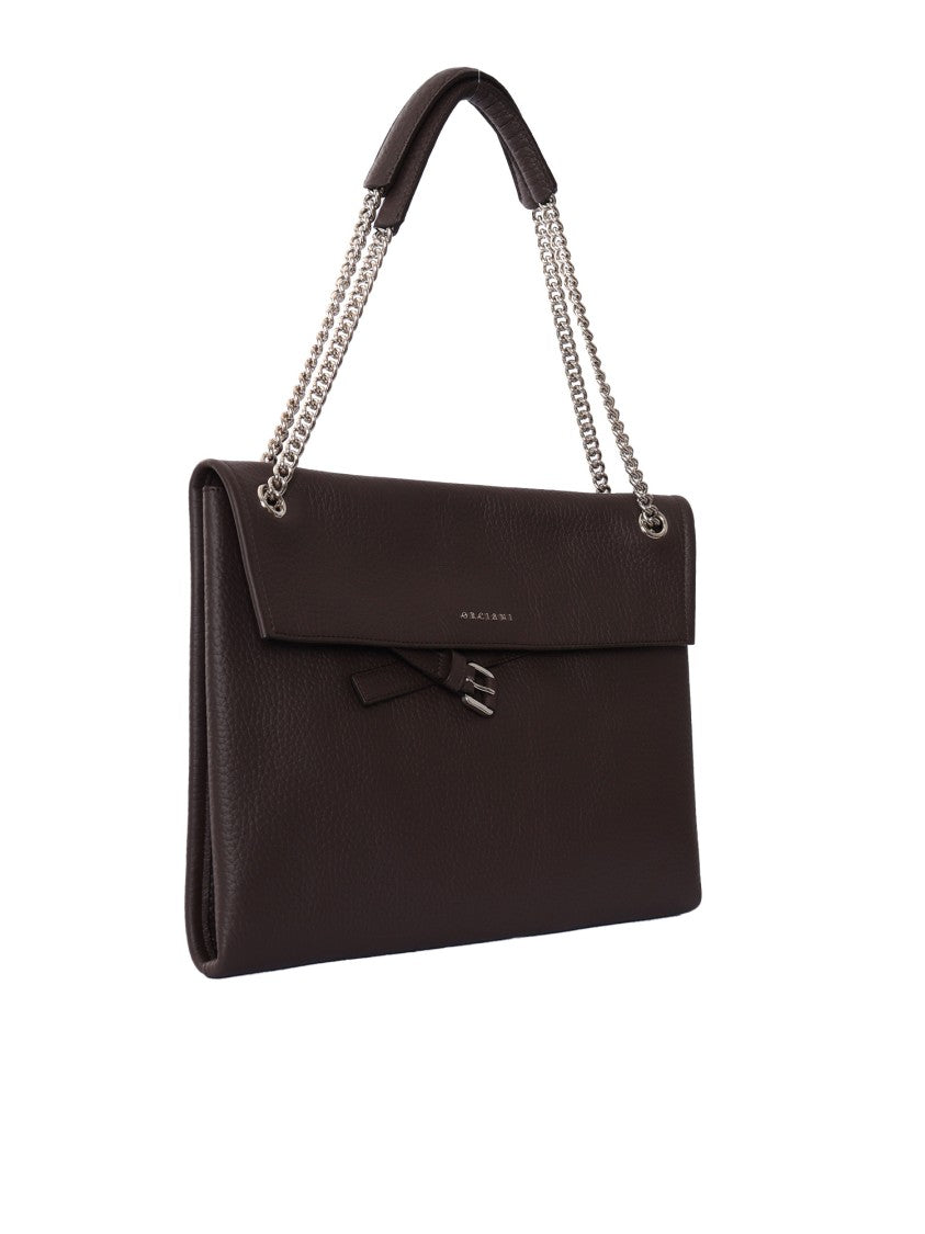 Claudio Orciani Midi Sveva Venus Soft Textured Leather Shoulder Bag