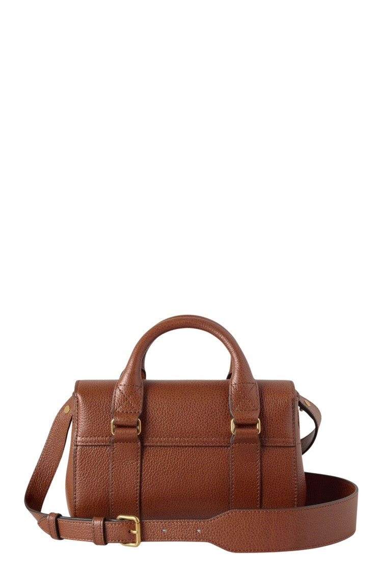 Mulberry Compact Textured Leather Mini Bayswater Handbag