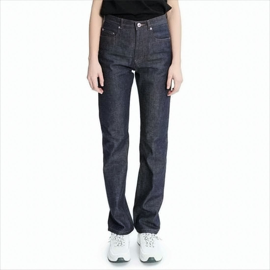 A.P.C. Straight-Leg Denim Pants With High Waist