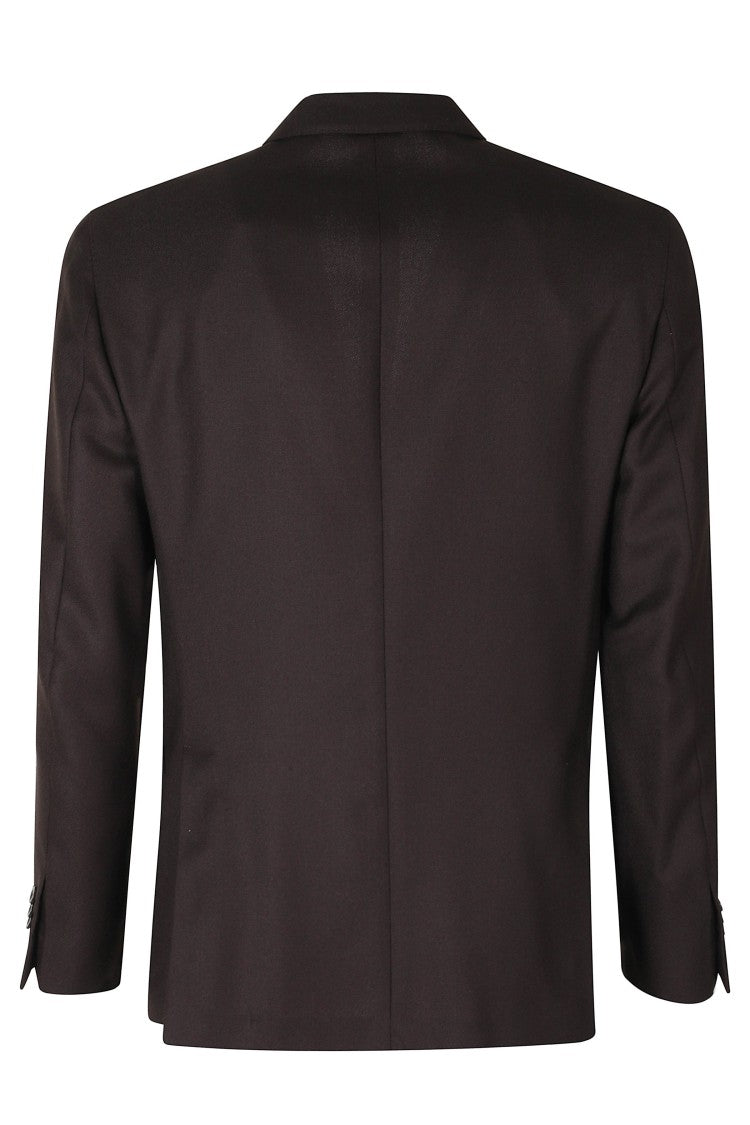 Boglioli Brown Virgin Wool Hopsack Unstructured Jacket