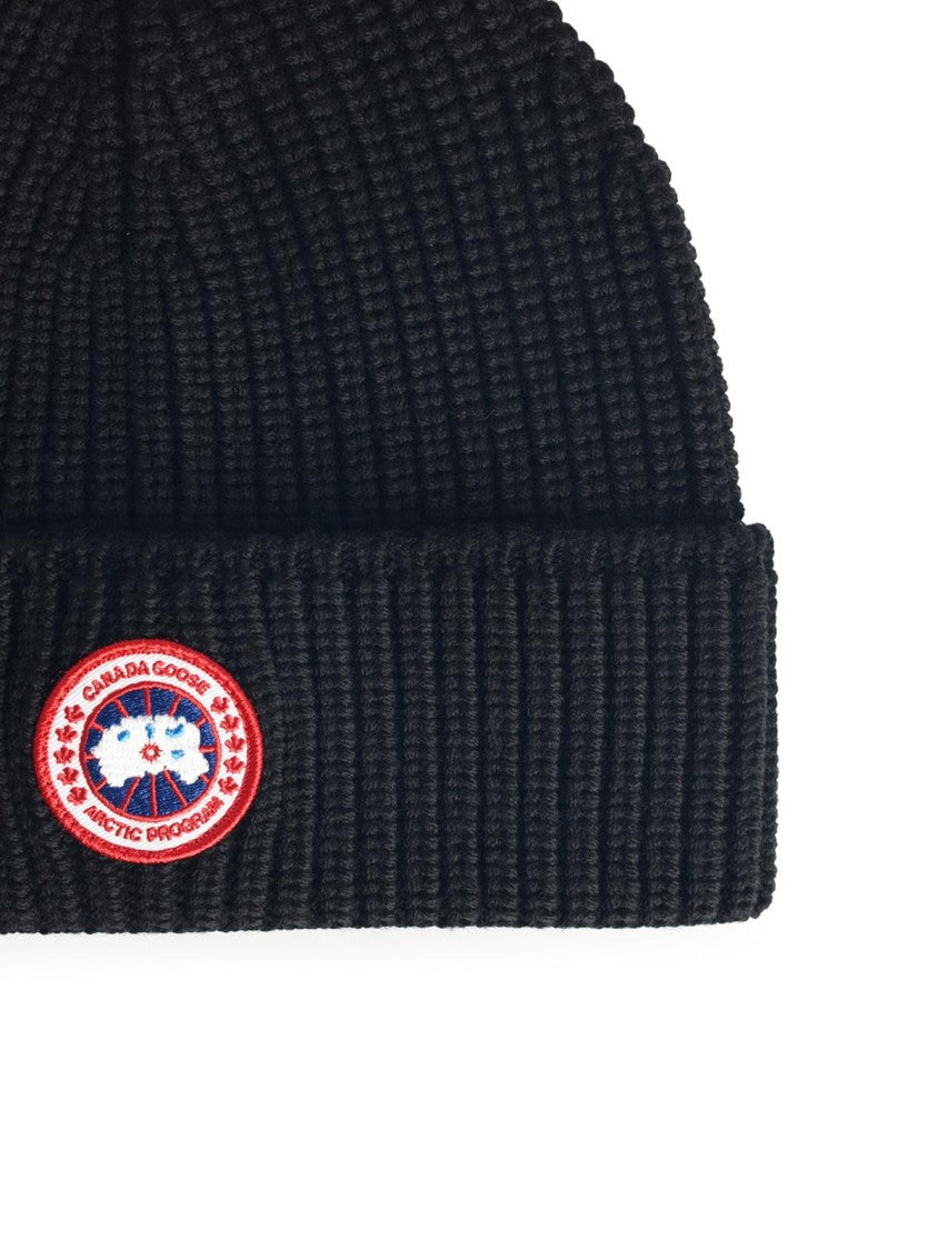 Canada Goose Black Wool Beanie