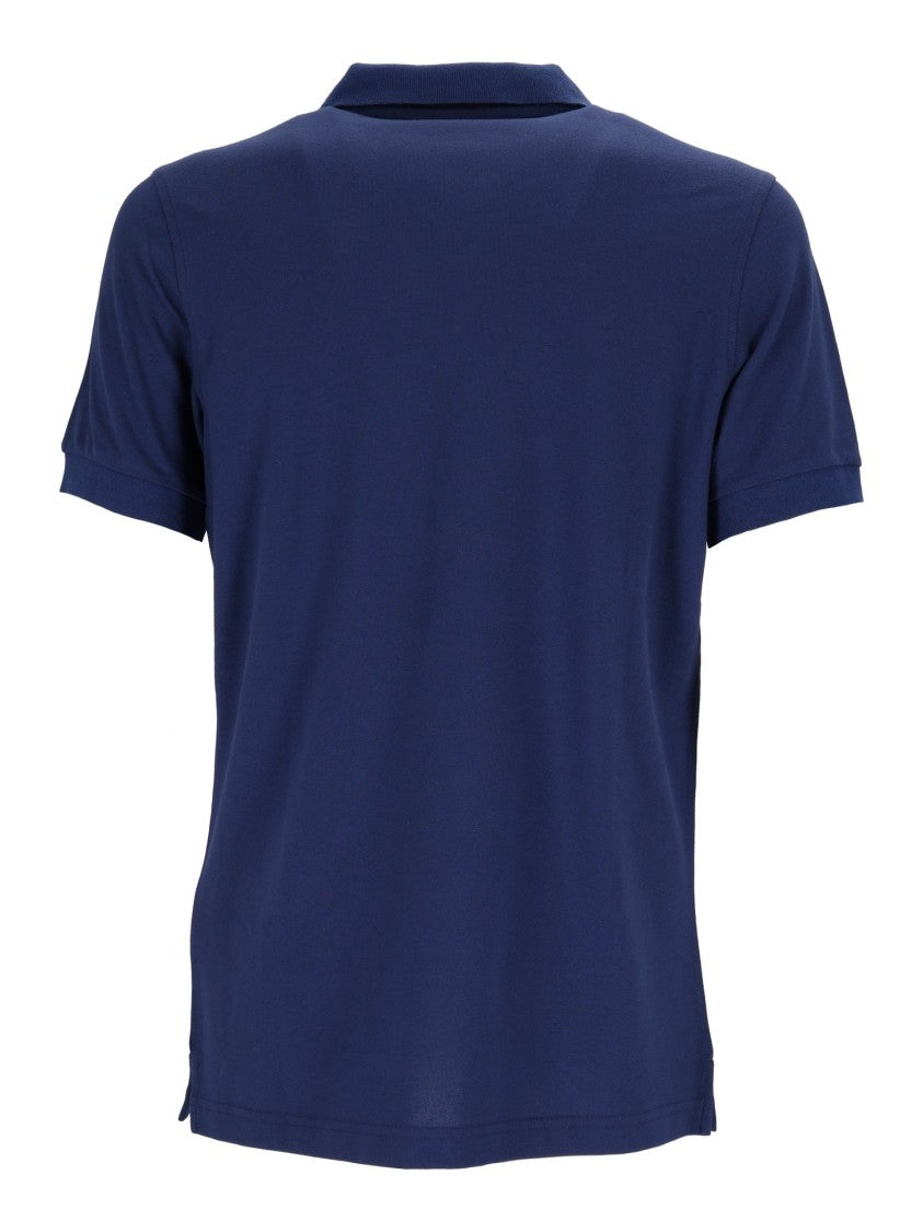 Fay Piqué Textured Short Sleeve Polo Shirt