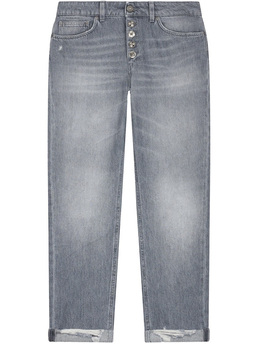 Dondup Relaxed-Fit Denim Trousers With Button-Fly Closure