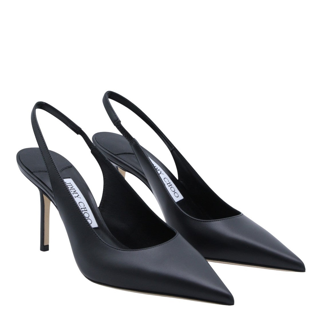 Jimmy Choo Pointed Toe Slingback Heels With Slim Stiletto