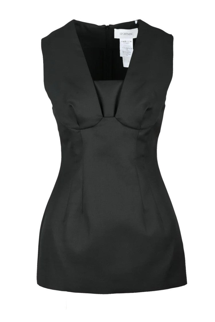 Sportmax Sportmax Top With Back Zip - Black