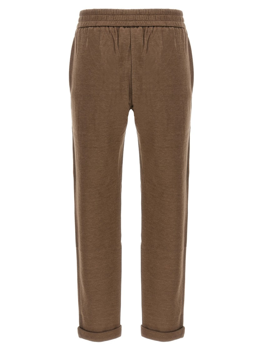 Brunello Cucinelli Shiny Pocket Detail' Joggers