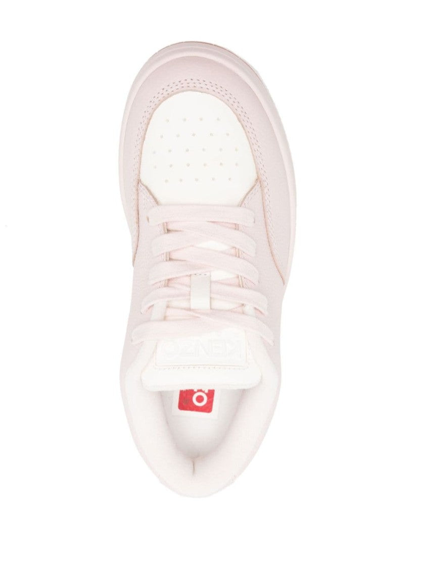 Kenzo Pebbled Calf Leather Sneakers