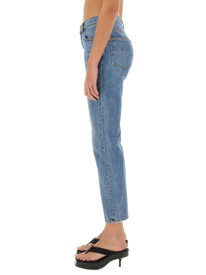 T By Alexander Wang Light Wash High Waist Jeans