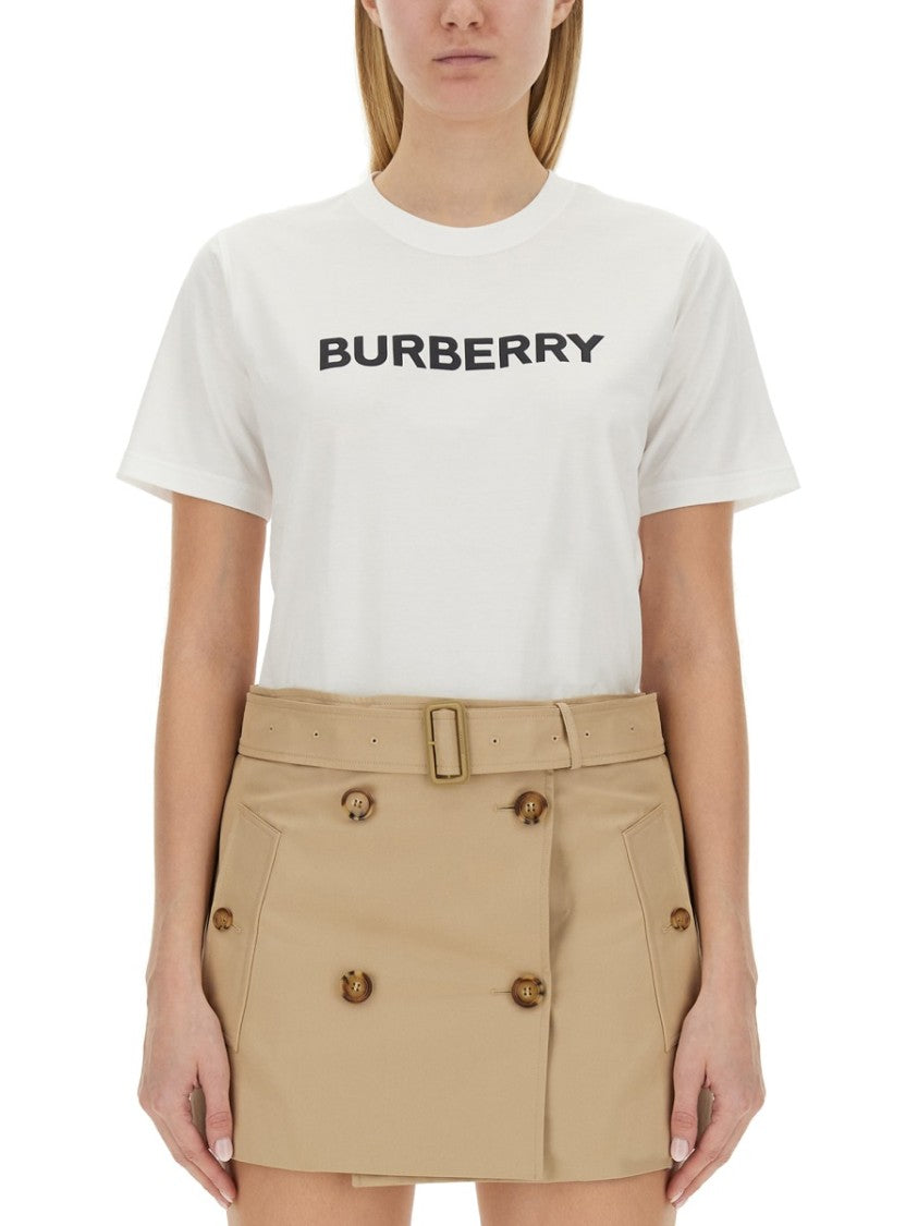 Burberry White Cotton T-Shirt