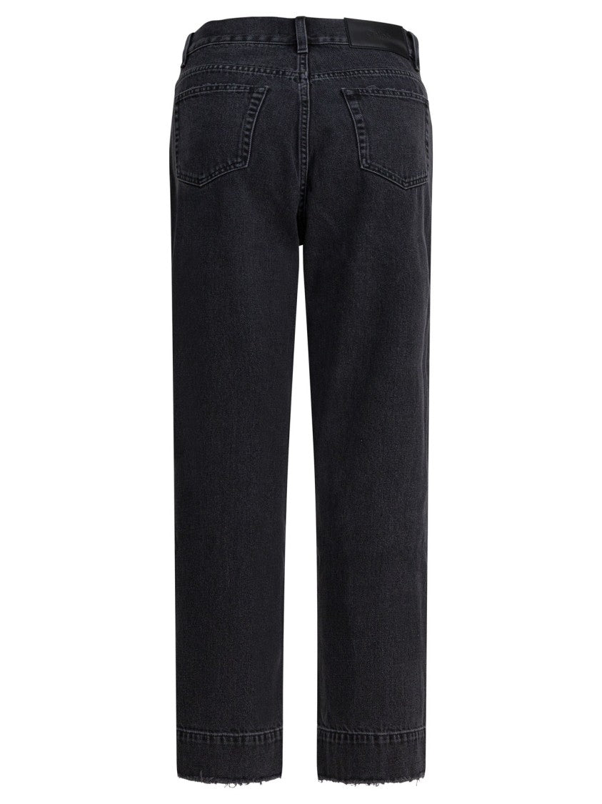 Chloé High-Waisted Structured Jeans With Wide Short Leg