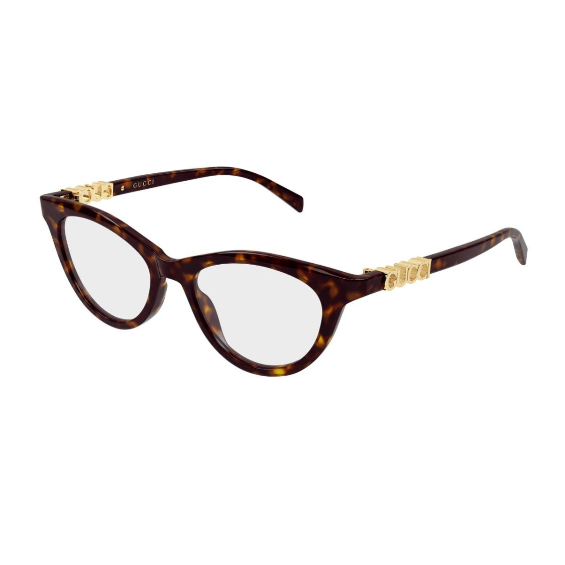 Gucci Havana Gg2034o Recycled Acetate Butterfly Eyeglasses