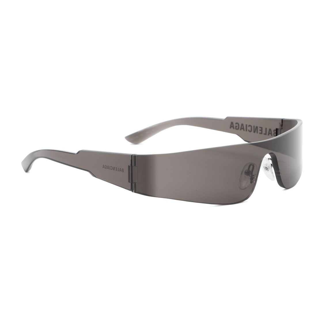 Balenciaga Acetate Sunglasses With Engraved Logo And Adjustable Nose Pads