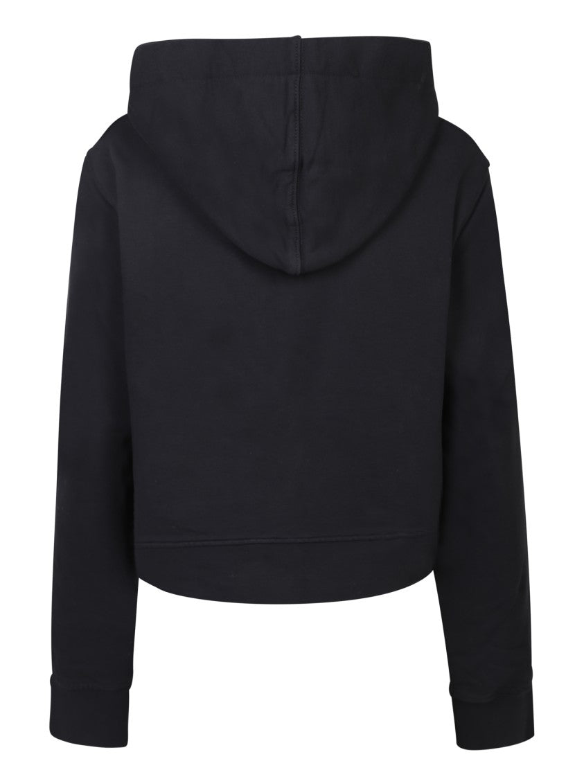 Palm Angels Black Cotton Hoodie