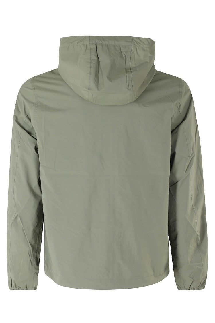 K-Way Green Jack Stretch Hooded Nylon Jacket
