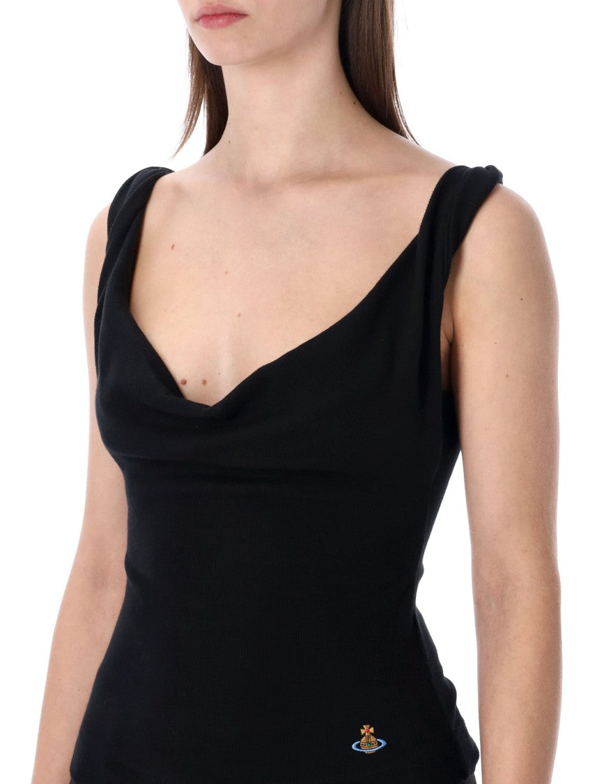 Vivienne Westwood Stretch Ribbed Cotton Top