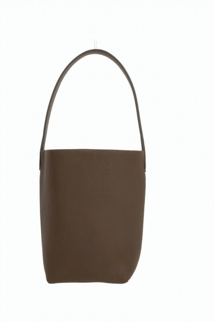 The Row Textured Calf Leather Tote Bag With Embossed Branding