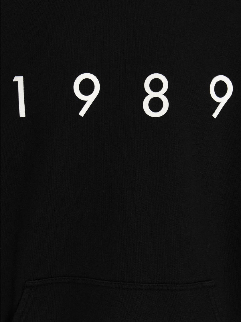 1989 Studio Kangaroo Pocket Black Hoodie