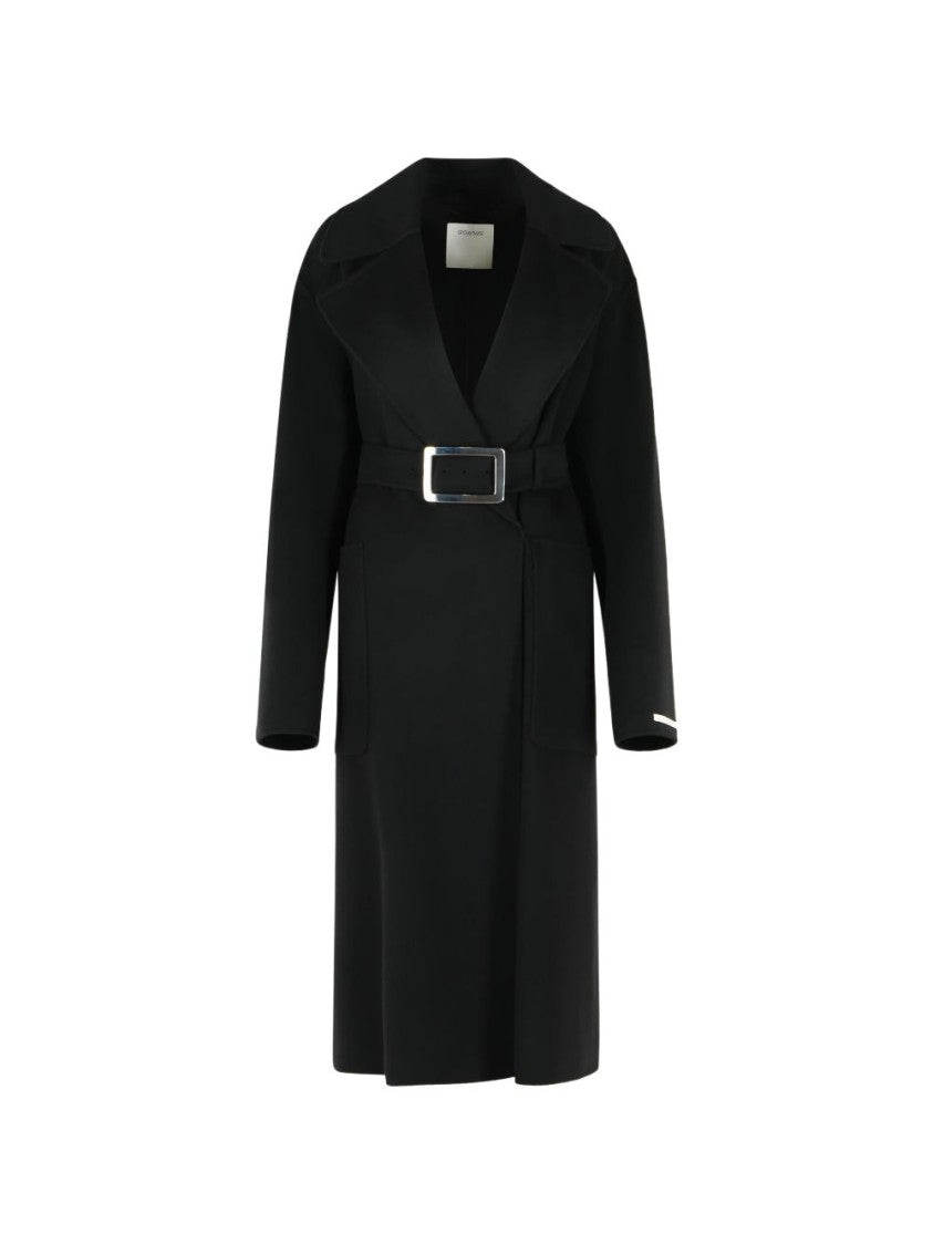 Sportmax Tailored Long Coat With Deep V-Neckline