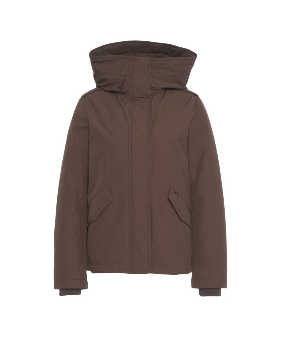 Woolrich High-Collar Padded Parka With Functional Hood
