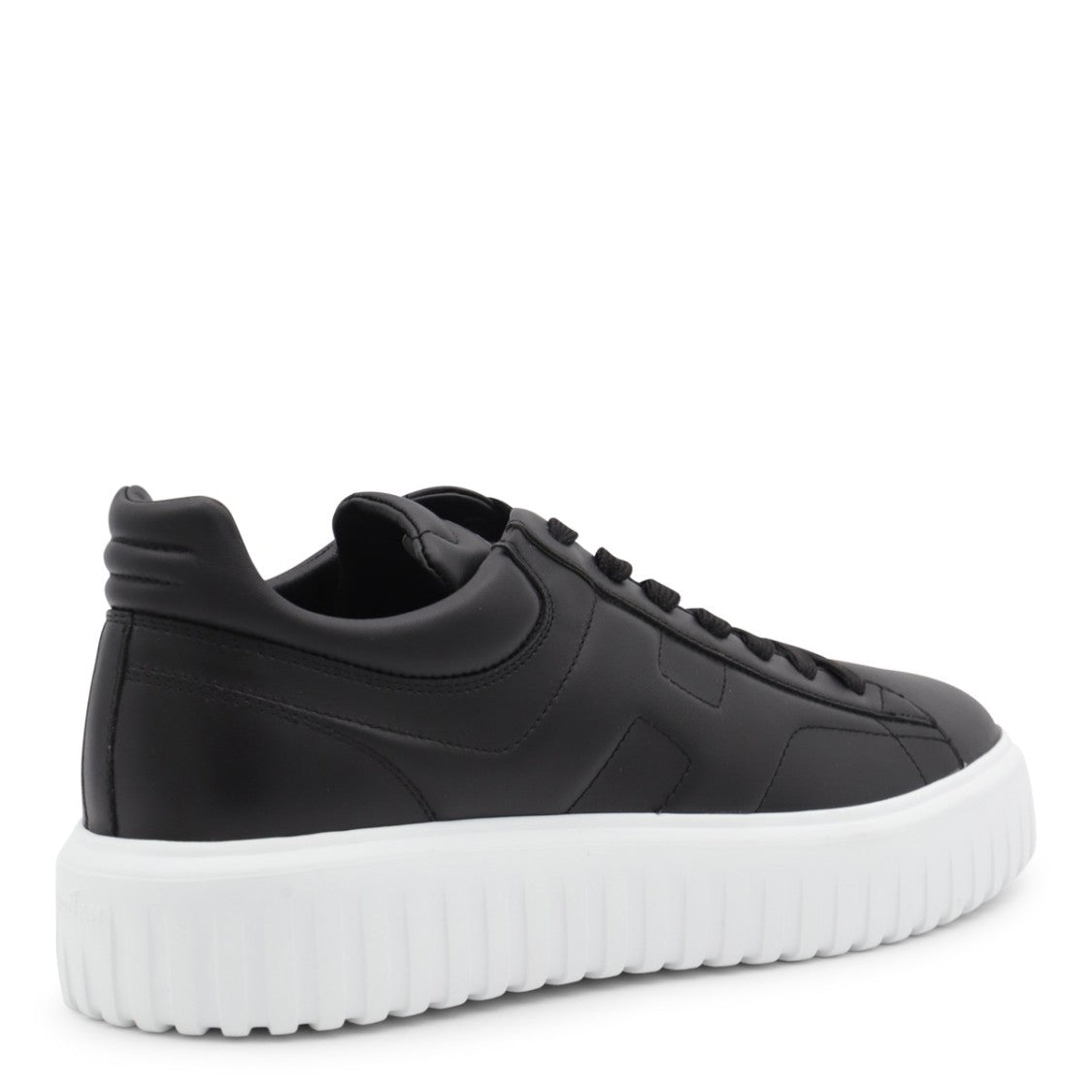 Hogan Black Leather Sneakers