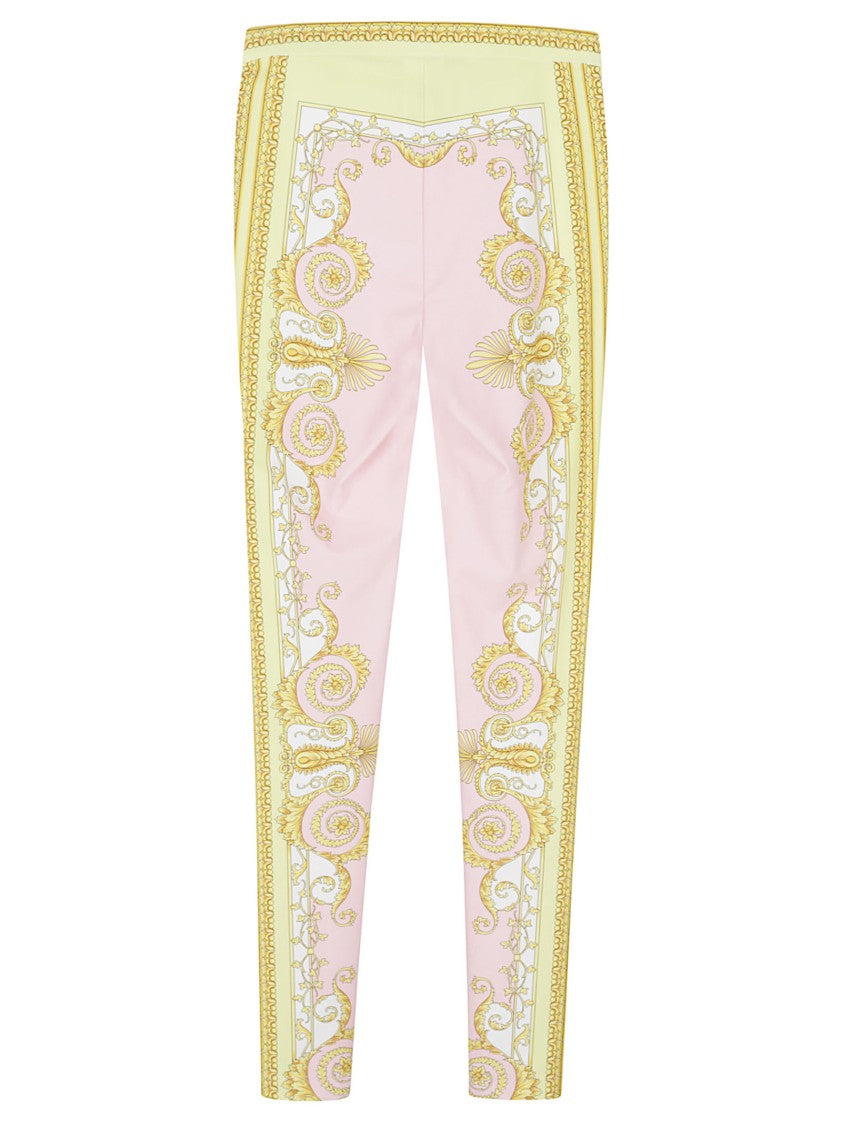 Versace Fitted Pink Lycra Leggings