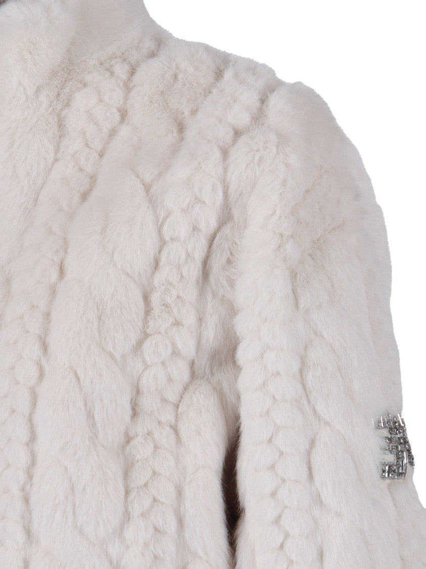 Ermanno Scervino Lightweight Polyester Jacket With Minimalist Design And Front Zipper